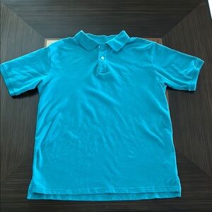 Wonder Nation boys short sleeve turquoise blue polo t-shirt size XXL.
